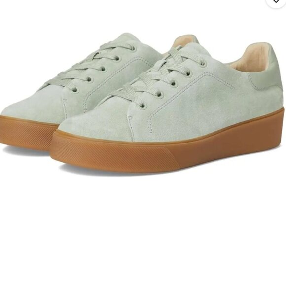 NEW NATURALIZER Suede Morrison Sneakers in pistachio for women 925 3t2 - Picture 1 of 8